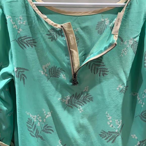 Scotch and Soda flower pattern neon green blouse - Picture 8 of 10